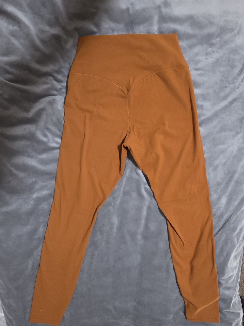 High-Waist Leggings — Rust Orange